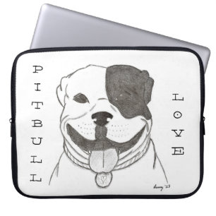 Funda Para Portátil Pitbull Love Laptop Sleeve