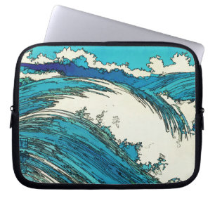 Funda Para Portátil PixDezines konen uehara olas oceánicas, 上 原
