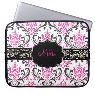 Funda Para Portátil PixDezines Rossi Damask/DIY monograma+color!