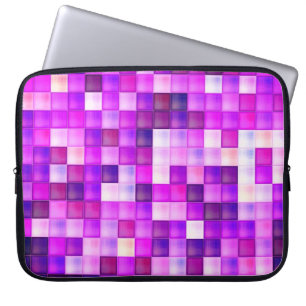 Funda Para Portátil Pixels Pink Square Pattern