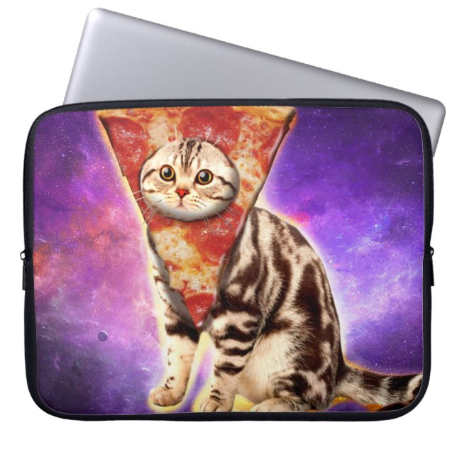 Funda Para Portátil Pizza de cabeza de gatito Kitty (Frente)
