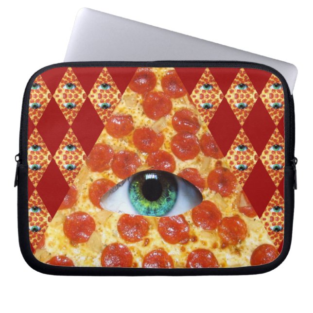 Funda Para Portátil Pizza de Illuminati (Frente)