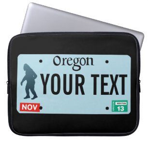 Funda Para Portátil Placa de licencia Oregon Sasquatch