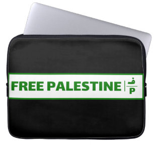 Funda Para Portátil Placa de matrícula de un vehículo palestino - Pale