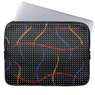 Funda Para Portátil Placa y puntos de pintura retro
