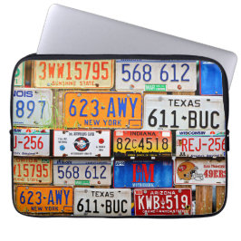 Funda Para Portátil Placas de licencias antiguas