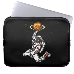 Funda Para Portátil Planeta espacial astronauta de baloncesto cósmico