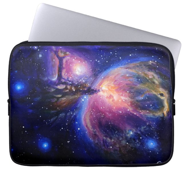 Funda Para Portátil Planeta galaxia y nebulosa (Frente)