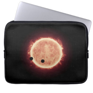 Funda Para Portátil Planetas Transitando Estrella De Enano Rojo En Tra