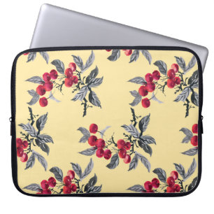 Funda Para Portátil Planta de Rowan: acuarela amarillo Seamless