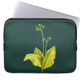 Funda Para Portátil Planta verde Ajo salvaje Botánico
