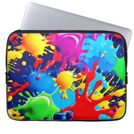 Funda Para Portátil Plantas de pintura vibrantes: una instrucción de c