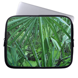 Funda Para Portátil Plantas tropicales en la charca de la sal
