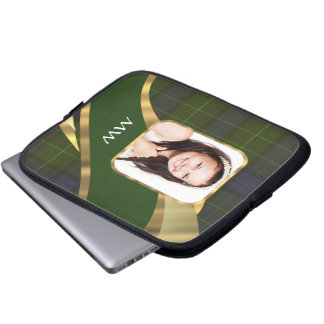 Funda Para Portátil Plantilla de fotografía de terciopelo verde