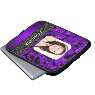 Funda Para Portátil Plantilla de fotografía personalizada de encaje mo