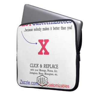 Funda Para Portátil Plantilla en blanco adaptable del regalo