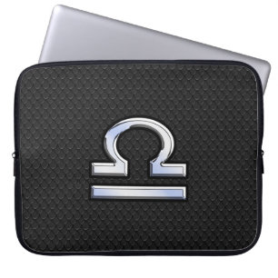 Funda Para Portátil Plata Libra Zodiac Rótulo Snake Skake Style