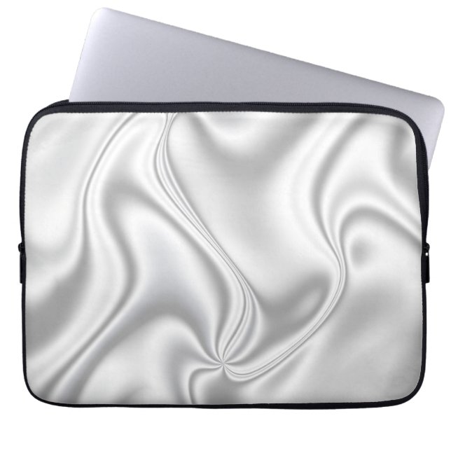Funda Para Portátil Plata Satin (Frente)