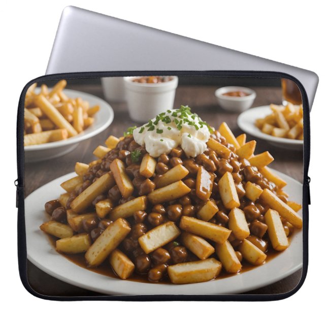 Funda Para Portátil Plato de Poutine (Frente)