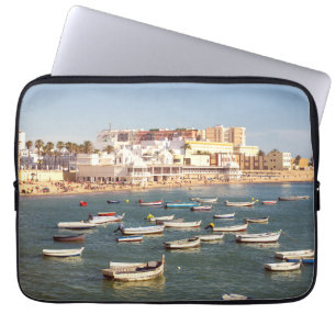 Funda Para Portátil Playa de Caleta en Cádiz, Andalucía, España