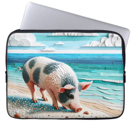 Funda Para Portátil Playa de Pig