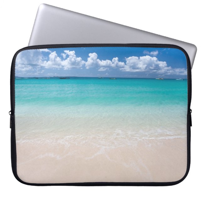 Funda Para Portátil Playa del Océano (Frente)
