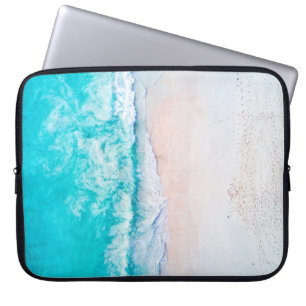Funda Para Portátil Playa del océano, hermoso paisaje, tema de viajes.