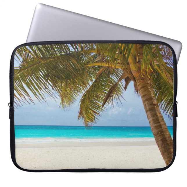 Funda Para Portátil Playa del Paraíso Tropical (Frente)