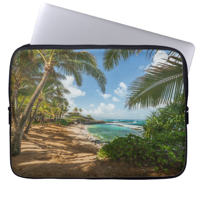 Funda Para Portátil Playa el | Maui, Hawaii de la ensenada de Kuau (Frente)