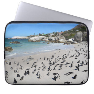 Funda Para Portátil Playa el Suráfrica de los cantos rodados de los