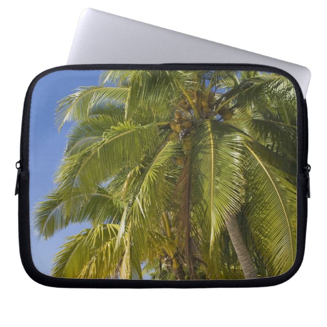Funda Para Portátil Playa en la isla de un pie, Aitutaki, Islas Cook (Frente)
