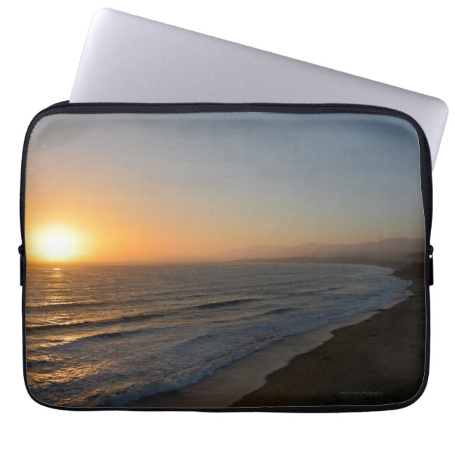 Funda Para Portátil Playa nocturna (Frente)