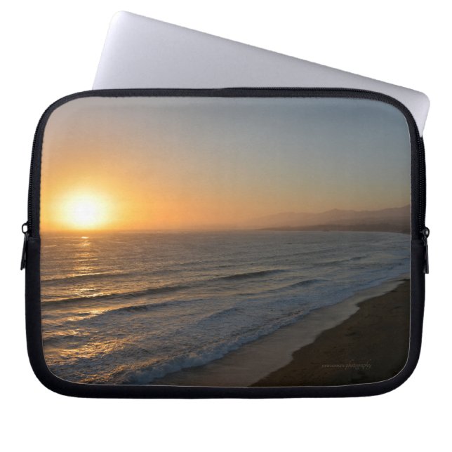 Funda Para Portátil Playa nocturna (Frente)