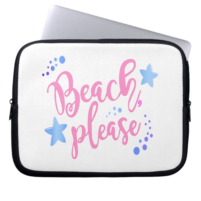 Funda Para Portátil playa por favor (Frente)