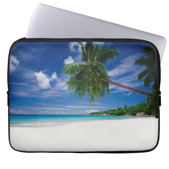 Funda Para Portátil Playa tropical el | Seychelles (Frente)