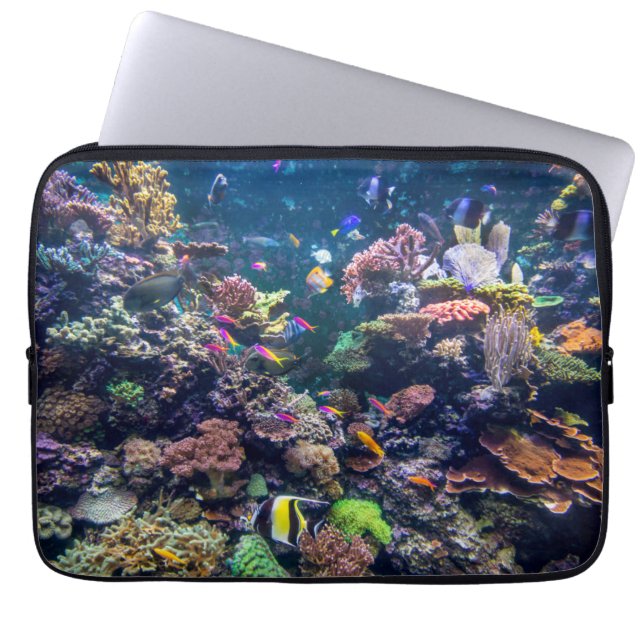 Funda Para Portátil Playas tropicales | Arrecife de coral subacuática (Frente)