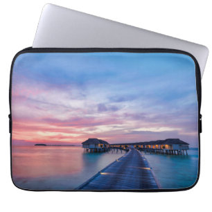 Funda Para Portátil Playas tropicales Bungalows Maldivas