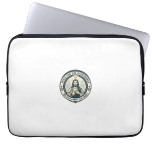 Funda Para Portátil Playera de Afirmaciones de Salud Mental de Jesús I