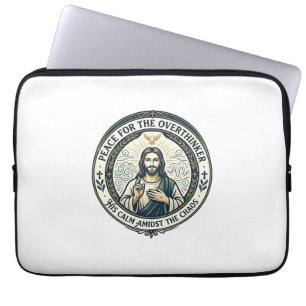 Funda Para Portátil Playera de Afirmaciones de Salud Mental de Jesús I