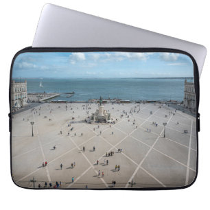 Funda Para Portátil Plaza de Comercio desde arriba en Lisboa, Portugal
