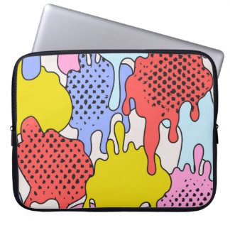 Funda Para Portátil Plazas de arte pop: Drama cómico