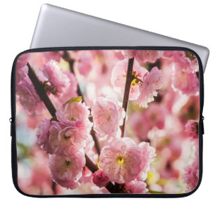 Funda Para Portátil Pluma de flores - Paradismo rosa