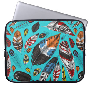 Funda Para Portátil Plumas coloridas