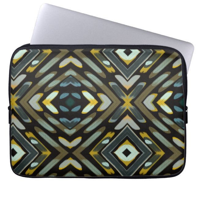 Funda Para Portátil Plumas de Águila Patrón Terroso (Frente)