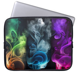 FUNDA PARA PORTÁTIL PLUMES DE HUMO DE COLOR BRILLANTE