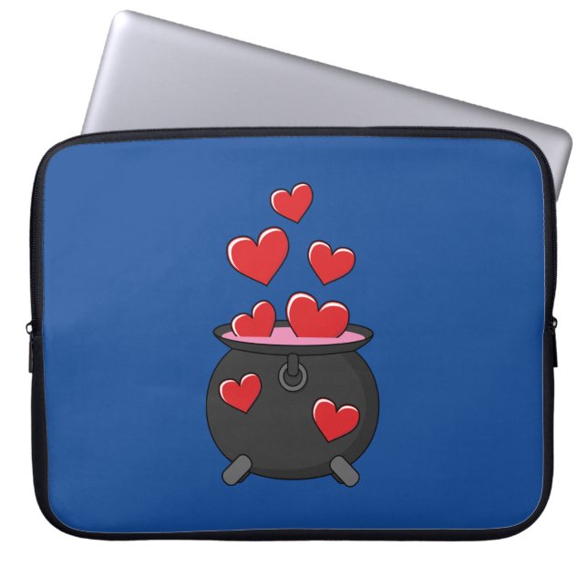 Funda Para Portátil Poción de amor de corazón (Frente)