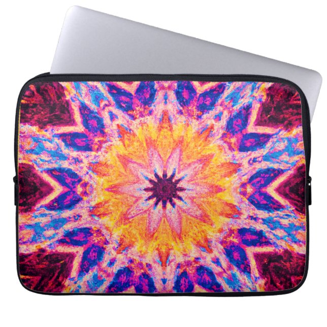 Funda Para Portátil Poder de Arte con Patrón Vibrante (Frente)