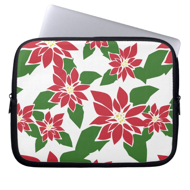 Funda Para Portátil Poinsettia (Frente)