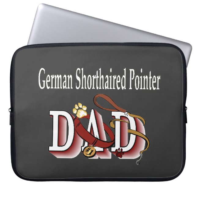 Funda Para Portátil Pointer Dad alemán de Shorthal (Frente)