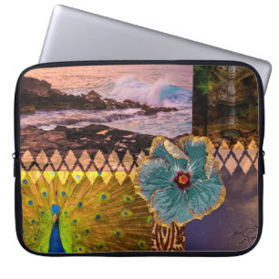 Funda Para Portátil Poipu Sunrise, Kauai Hawaiian Collage Wetsuit